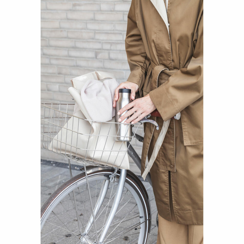 Eva Solo Isolierflasche Urban, Edelstahl, Kunststoff, Steel/Black, 500 ml, 575011