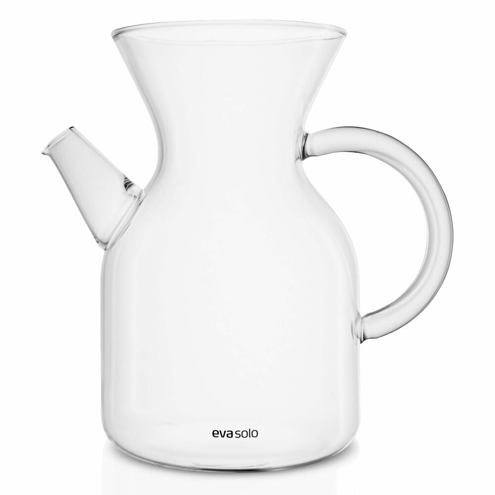 Eva Solo Pour-over Kaffeebereiter, Dauerfilter, Kaffeekanne, Borrosilikat-Glas/Kork/Edelstahl, Transparent, 1 L, 502710