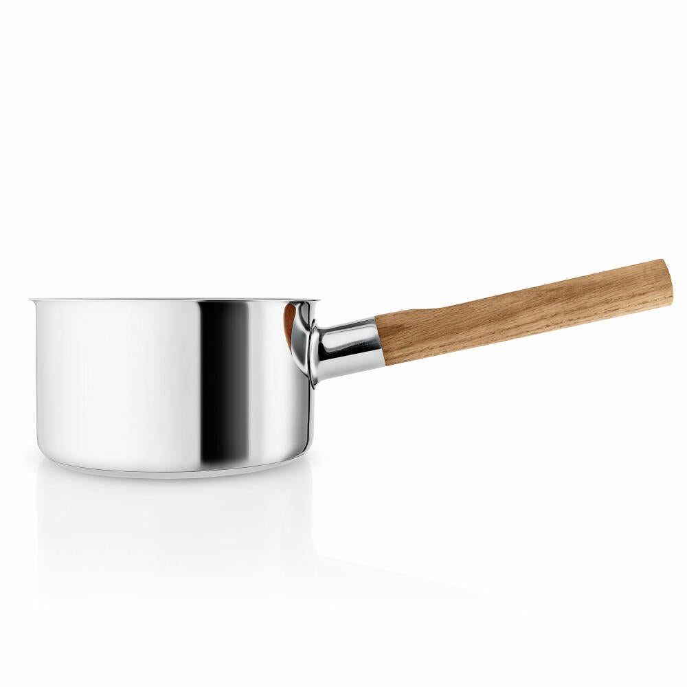 Eva Solo Nordic kitchen Kasserolle, Stielkasserolle, Stieltopf, Saucentopf, Kochtopf, Kochgeschirr, Edelstahl, Eiche, 1.5 L, 281216