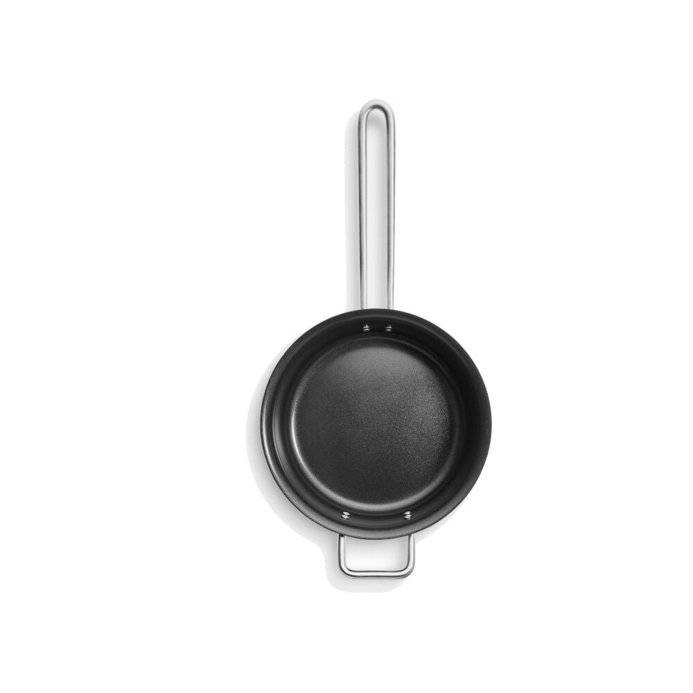 Eva Trio Professional Sauteuse, Kochtopf, Aluminium, Edelstahl, Keramik Beschichtung, Black, 24 cm, 204825