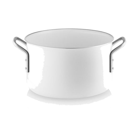 Eva Trio White Line Topf, Kochtopf, Aluminium, Edelstahl, Keramik Beschichtung, White, 3.8 L, 266638