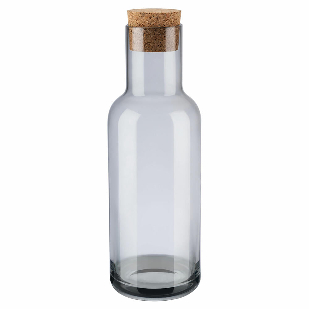 Blomus FUUM water carafe, carafe, water jug, jug, colored glass, smoke, 1 L, 63935