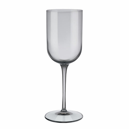 Blomus FUUM Set of 4 white wine glasses, wine glass, wine glass, colored glass, smoke, 280 ml, 63930
