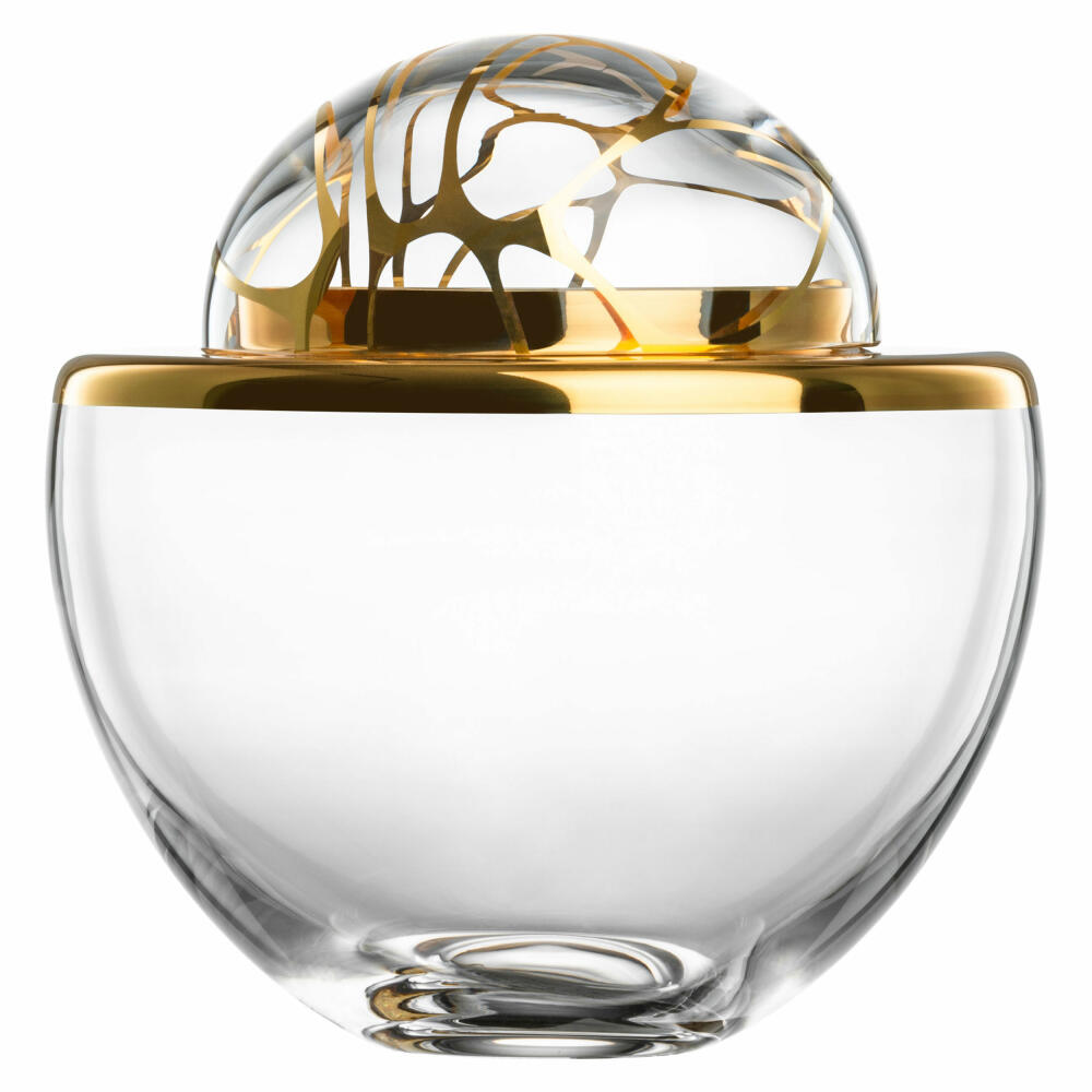 Eisch tin Stargate Gold, storage, snack bowl, decorative bowl, crystal glass, gold, 17.1 cm, 49937117