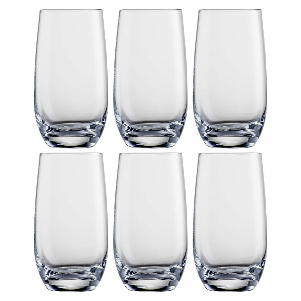Eisch Longdrinkglas 6er Set Tumblers, Cocktailgläser, Kristallglas, 490 ml, 30310713