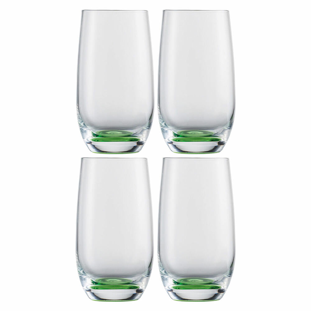 Eisch Becher 4er Set Jessica grün, Trinkbecher, Gläser, Kristallglas, Grün, 350 ml, 46210711