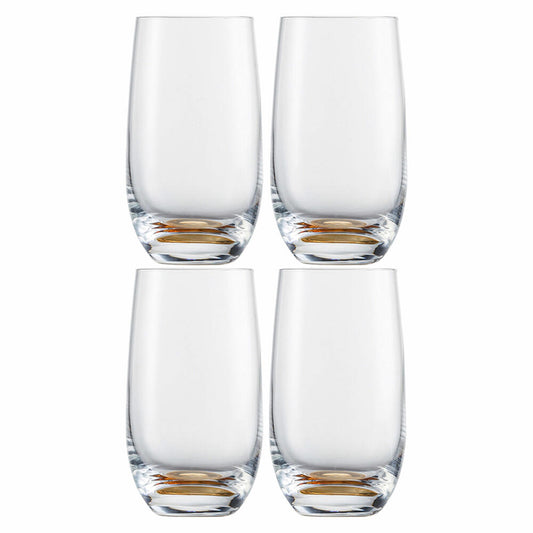Eisch Becher 4er Set Jessica orange, Trinkbecher, Gläser, Kristallglas, Orange, 350 ml, 46310711