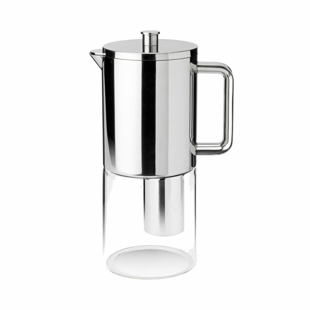 Stelton Wasserfilterkanne Brus, Wasserfilter, Borosilikatglas, Steel, 1.6 L, 2105