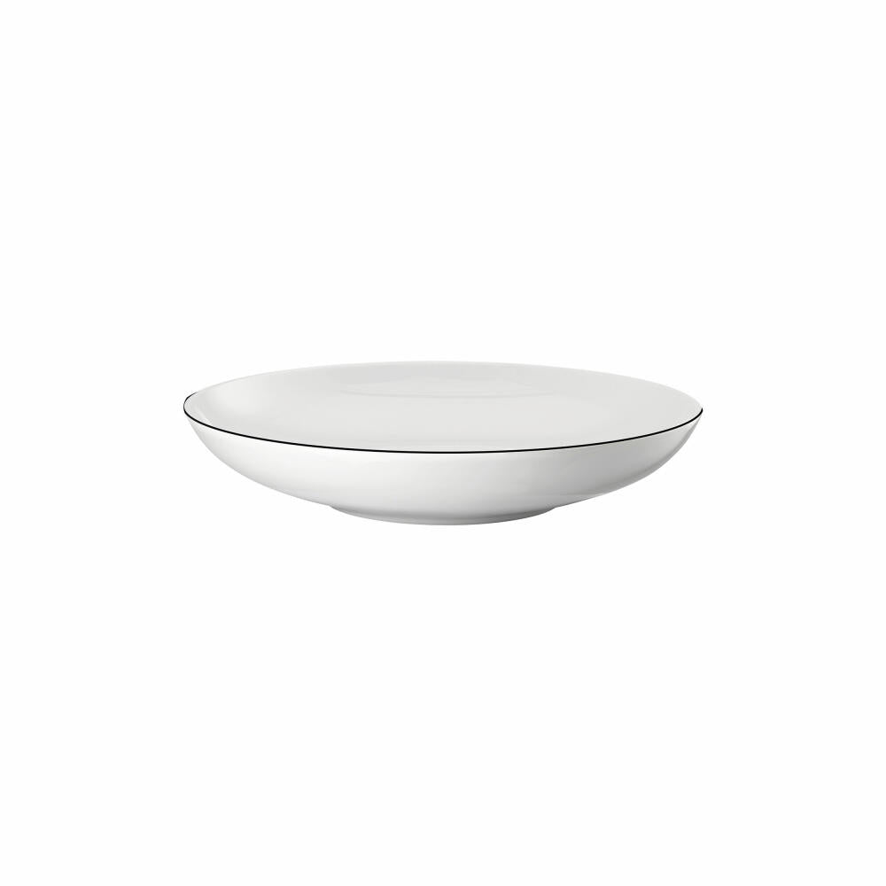 Thomas Gourmetteller Cucina Colori Black tief, Porzellan, Weiß-Schwarz, 22 cm, 42100-671167-10772