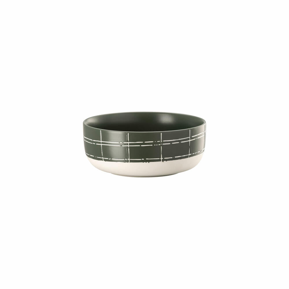 Thomas Müslischale Fun Karo Dark, Porzellan, Grün, 15 cm, 11910-402002-15455