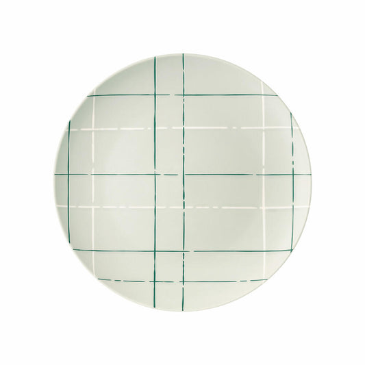 Thomas Teller Fun Karo Light flach, Porzellan, Grau, 27 cm, 11910-402001-10867