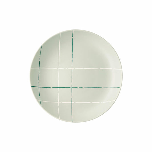 Thomas Teller Fun Karo Light tief, Porzellan, Grau, 23 cm, 11910-402001-10353