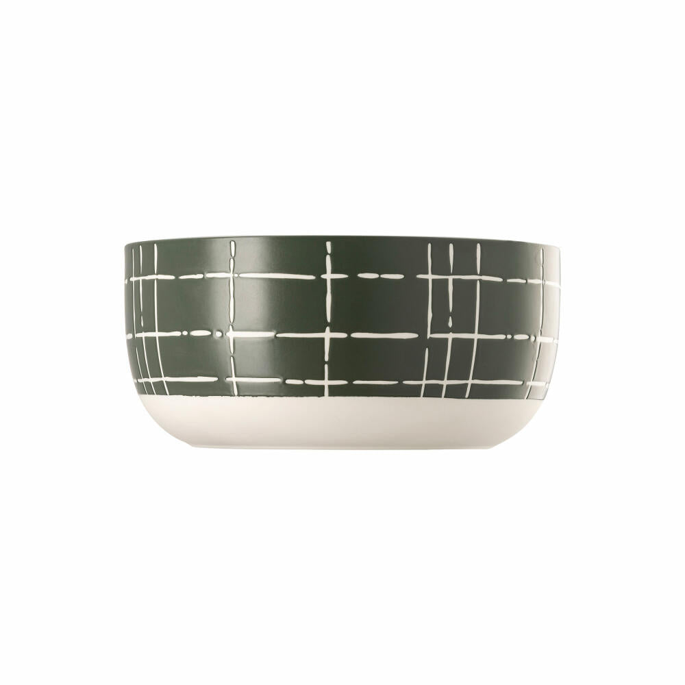 Thomas Schüssel Fun Karo Dark, Schale, Porzellan, Grün, 24 cm, 11910-402002-13324
