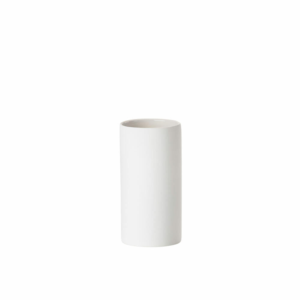 Zone Denmark Solo toothbrush cup, toothbrush cup, porcelain, white, H 12.2 cm, 330238