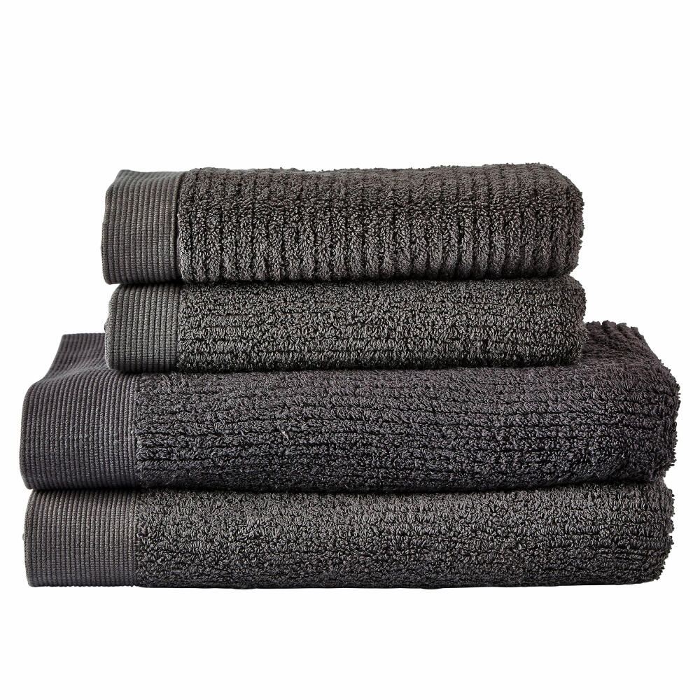 Zone Denmark Towels Gift Box Classic, 4-pcs., Bath Towel, Hand Towel, Cotton, Anthracite, 331879