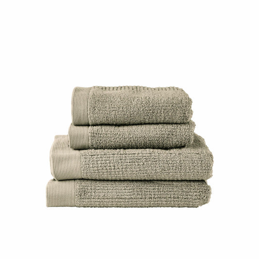 Zone Denmark Towel Classic, 4-pcs., Bath Towel, Guest Towel, Cotton, Eucalyptus, 25481