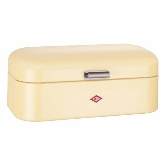 Wesco Breadbox Grandy, Frühstücksbox, Brotdose, Butterbrotsdose, Mandel, Stahlblech, 235201-23