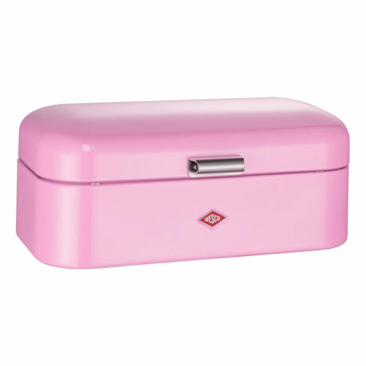 Wesco Breadbox Grandy, Frühstücksbox, Brotdose, Butterbrotsdose, Rosa / Pink, Stahlblech, 235201-26