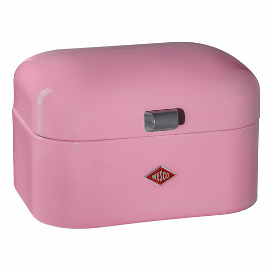 Wesco Single Grandy, Frühstücksbox, Brotdose, Butterbrotsdose, Rosa / Pink, Stahlblech, 235101-26