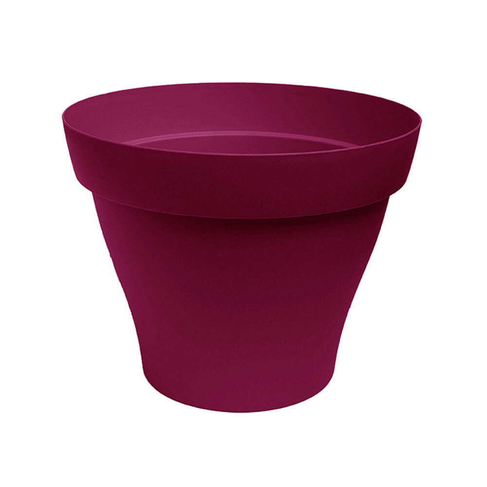 Poétic Romeo Round, flowerpot, flower tub, flower pot, planter, plastic, cherry red, Ø 33 cm, PRO35GT