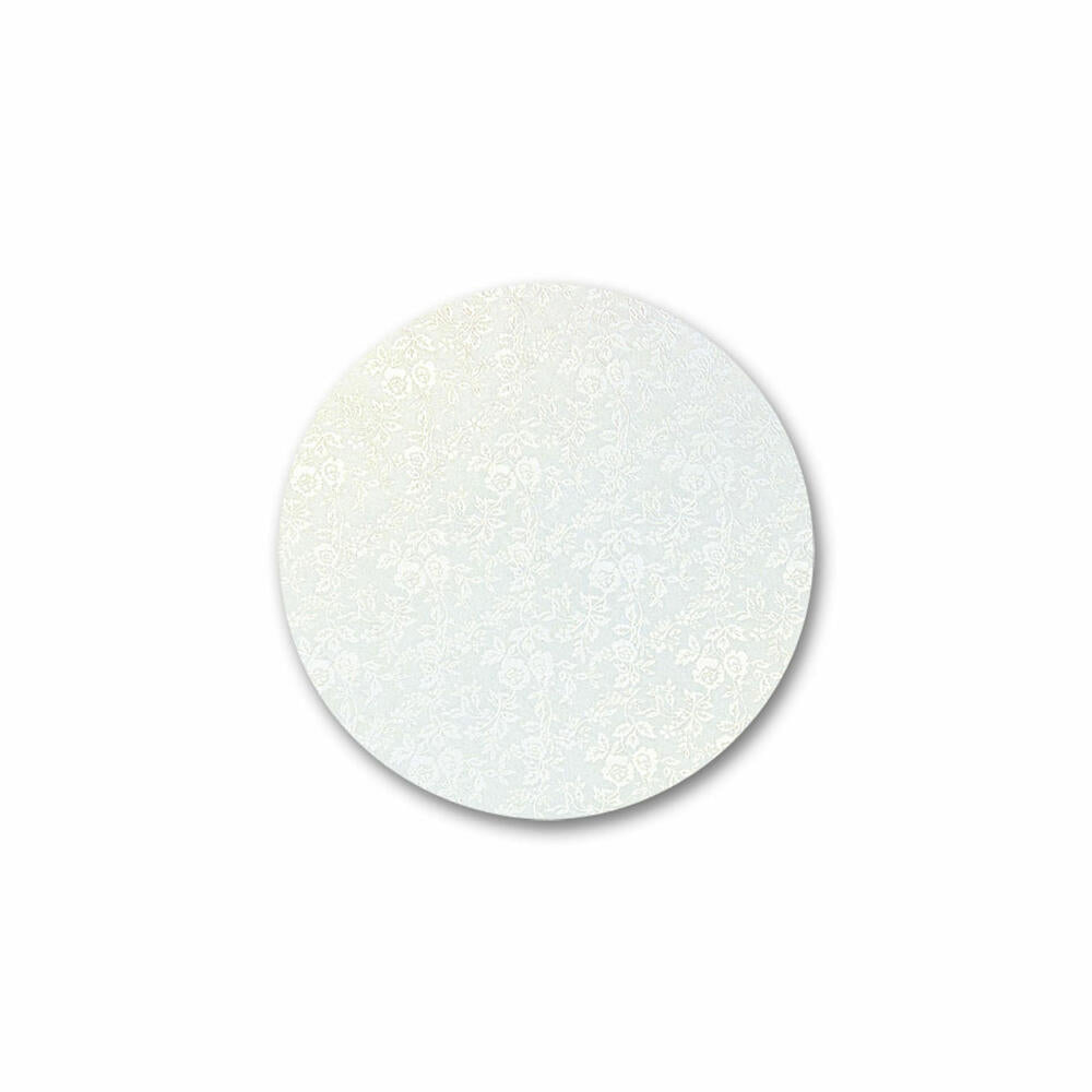 Städter cake plate round, cake plate, cake plate, cake plate, cardboard, white, Ø 20 cm, 901315