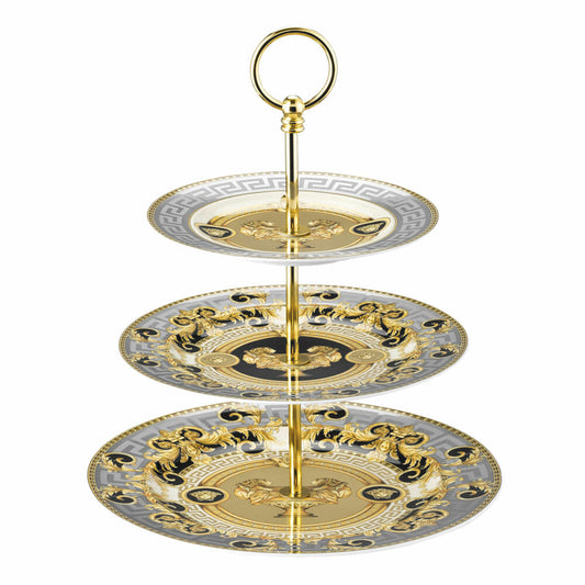 Rosenthal Versace Etagere 3-tlg. Prestige Gala, Materialmix, 27 cm, 19325-403637-25311