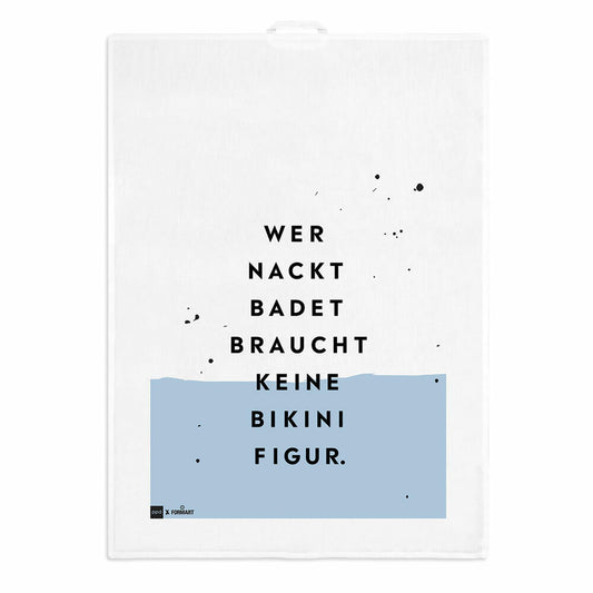 PPD Bikinifigur kitchen towel, kitchen towel, tea towel, hand towel, linen / cotton, 70 x 50 cm, 185501488