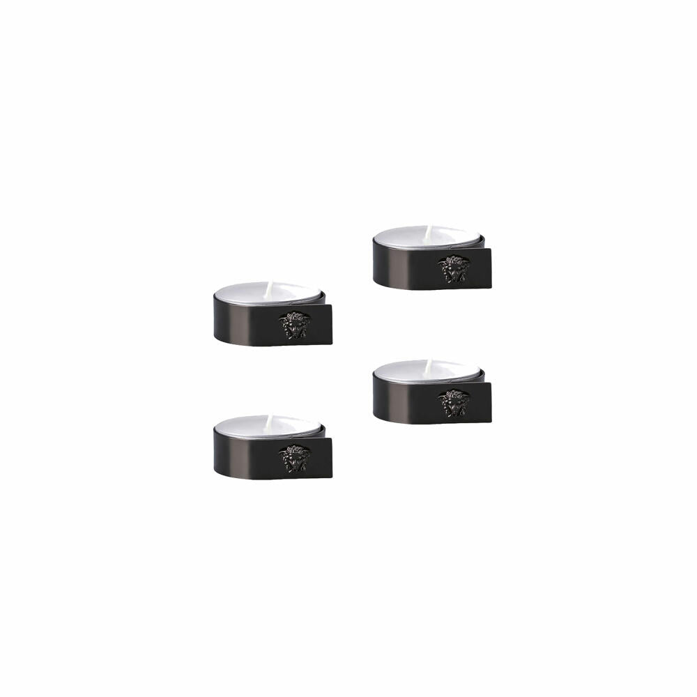 Rosenthal Versace Tischlichter 4er Set Medusa Black, Metall, 69201-321644-05885