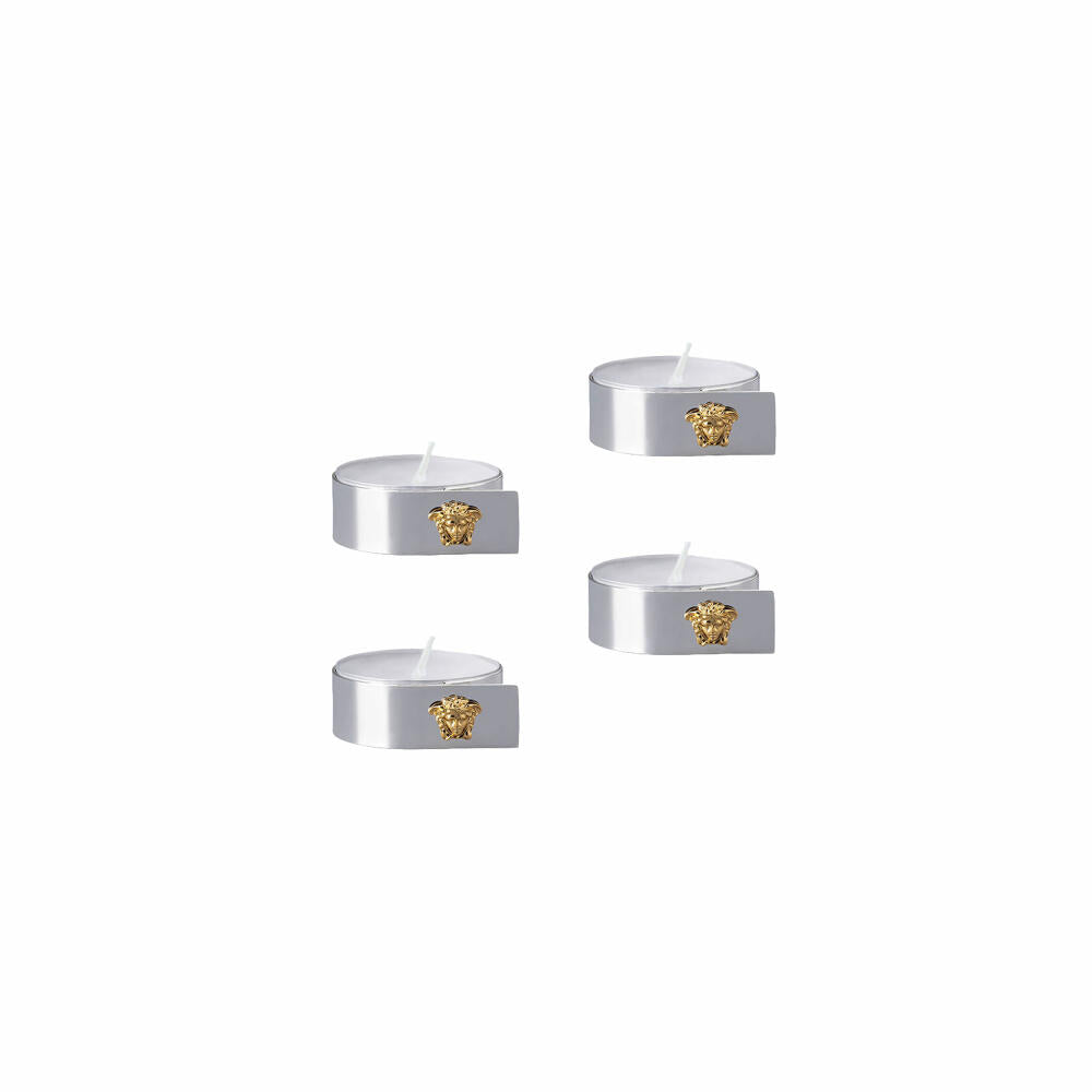 Rosenthal Versace table lights set of 4 Medusa Silver-Gold, metal, 69201-321642-05885