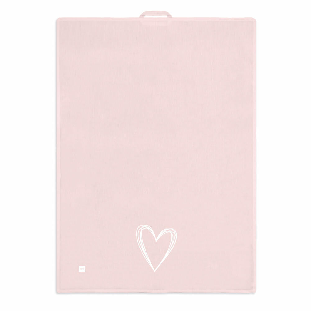 PPD Pure Heart Rosé kitchen towel, kitchen towel, tea towel, hand towel, linen / cotton, 70 x 50 cm, 185501917