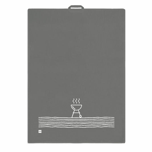 PPD Pure BBQ anthracite kitchen towel, Küchenhandtuch, Geschirrtuch, Handtuch, Leinen / Baumwolle, 70 x 50 cm, 185502319