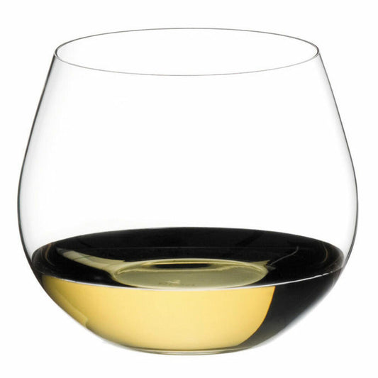 Riedel O Chardonnay, Chardonnayglas, Weißweinglas, Weinglas, hochwertiges Glas, 580 ml, 2er Set, 0414/97