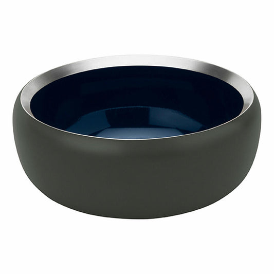 Stelton Schale Ora, Dekoschale, Schälchen, Edelstahl pulverbeschichtet, Dark Forest, Midnight Blue, D 15 cm, 100