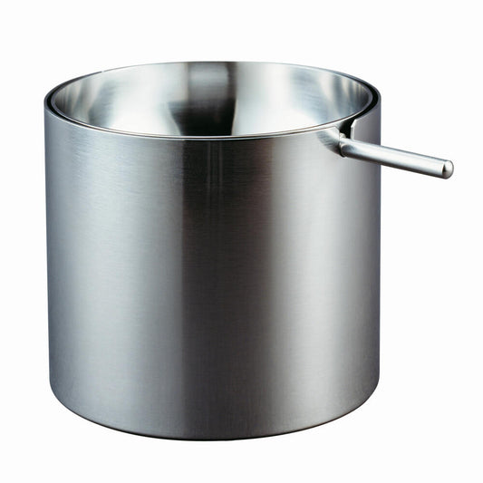 Stelton AJ Aschenbecher, 10cm, Designer, Zylinderform, Edelstahl, AJ Cylinder Line, 09-2