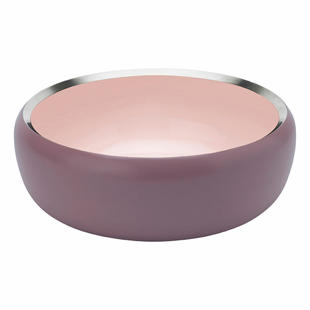 Stelton Schale Ora, Dekoschale, Schälchen, Edelstahl pulverbeschichtet, Dusty Rose, Powder, D 22 cm, 101-1