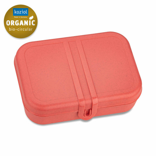 Koziol Lunchbox mit Trennsteg Pascal L, Speisegefäß, Kunststoff, Nature Coral, 7152704