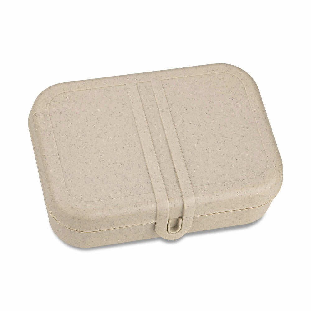 Koziol Lunchbox mit Trennsteg Pascal L, Brotdose, Kunststoff, Nature Desert Sand, 7152700