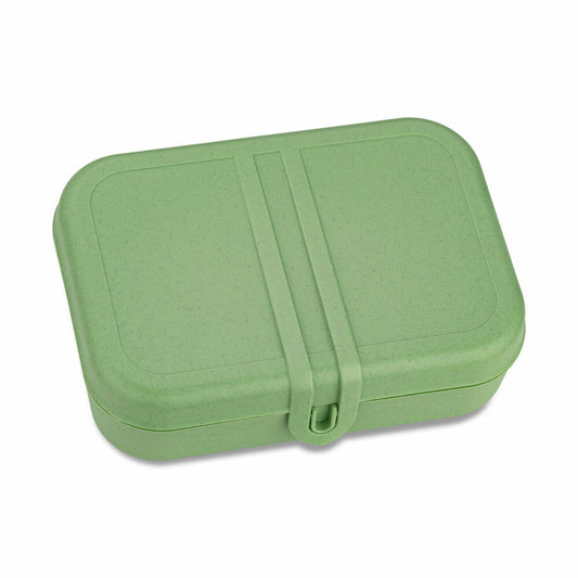 Koziol Lunchbox mit Trennsteg Pascal L, Brotdose, Kunststoff, Nature Leaf Green, 7152703