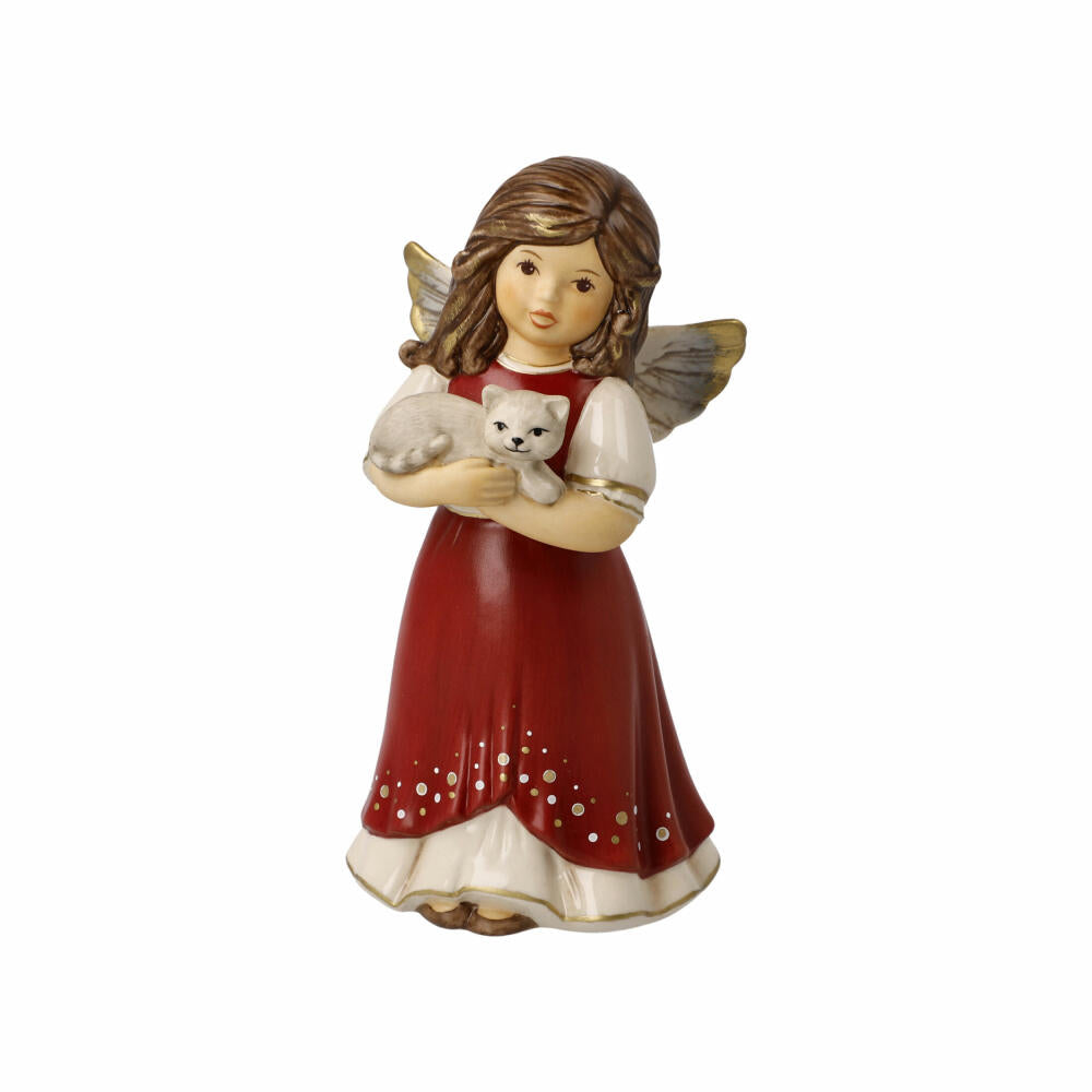 Goebel Angel Cuddle Time, decorative figure, Christmas, stoneware, Bordeaux, 14 cm, 41671291