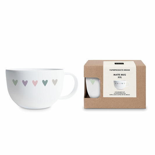 PPD Heart Infusion Matte Mug XXL, Tasse, Kaffeetasse, Becher, New Bone China, 550 ml, 162702308