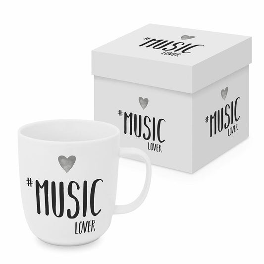 PPD Music Lover Matte Mug, in Geschenkbox, Henkelbecher, Kaffeebecher, Becher, Tasse, New Bone China, 400 ml, 161402310