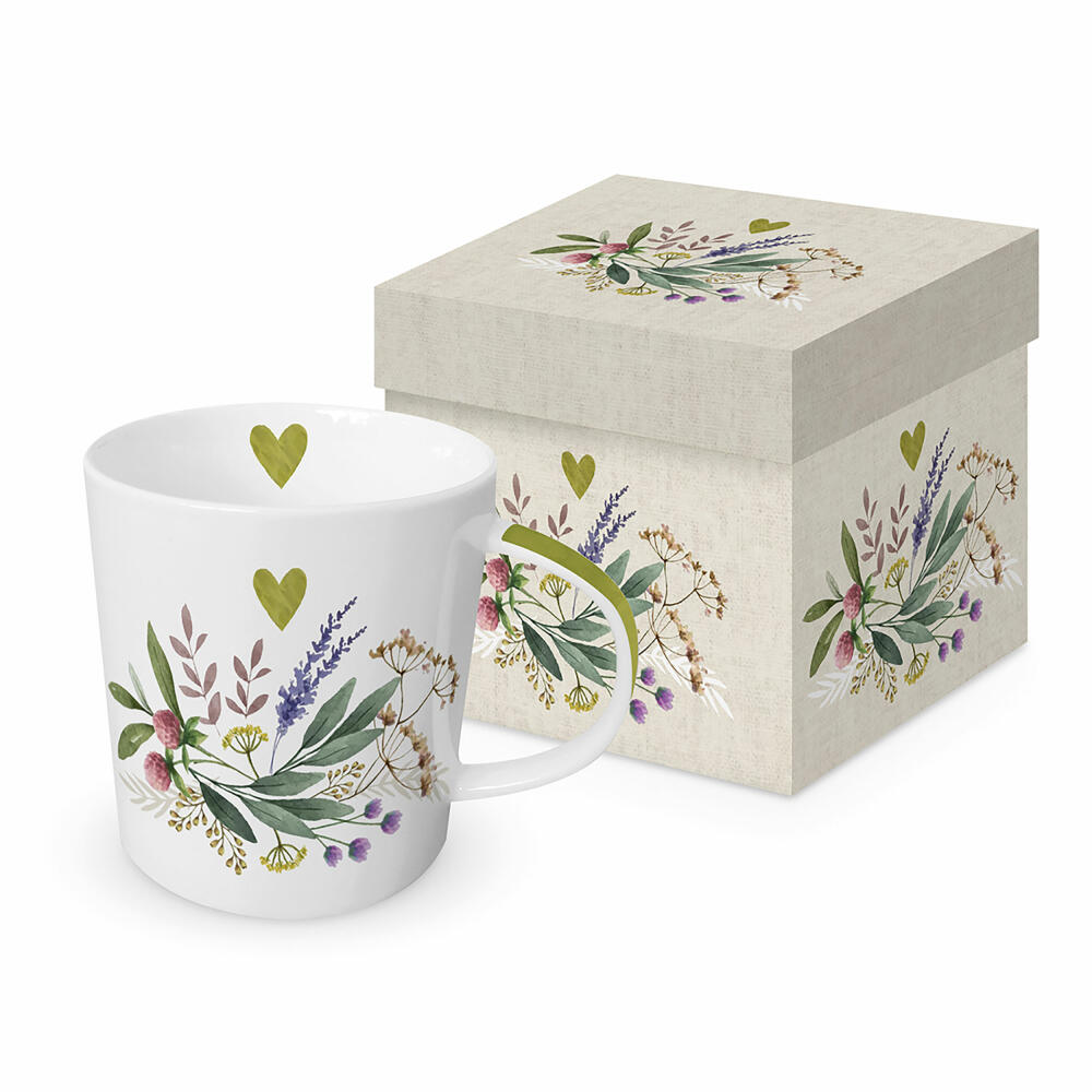 PPD Provence Trend Mug, in Geschenkbox, Henkelbecher, Kaffeebecher, Becher, Tasse, New Bone China, 400 ml, 160302313