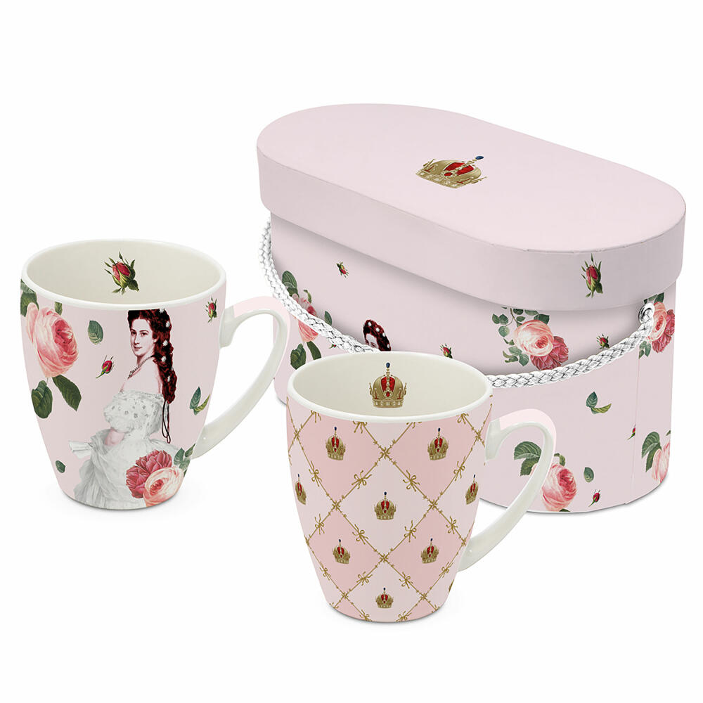 PPD Sisi and Vienna Mug Set, set of 2, in gift box, mug, coffee mug, cup, New Bone China, 350 ml, 160102344