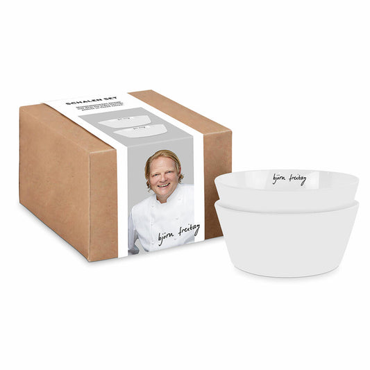 PPD Björn Freitag Trend Bowl Set, set of 2, bowl, bowl, cereal bowl, New Bone China, white, Ø 15 cm, 163302349