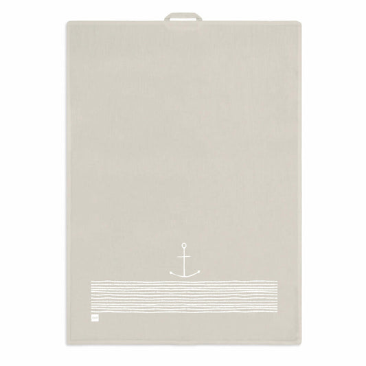 PPD Pure Anchor taupe kitchen towel, Küchenhandtuch, Geschirrtuch, Handtuch, Leinen / Baumwolle, 70 x 50 cm, 185500874