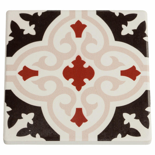 Maxwell & Williams Medina Keramikuntersetzer Bahia, Keramikablage, Ablage, Keramik / Kork, Mehrfarbig, 9.5 cm, DU0012