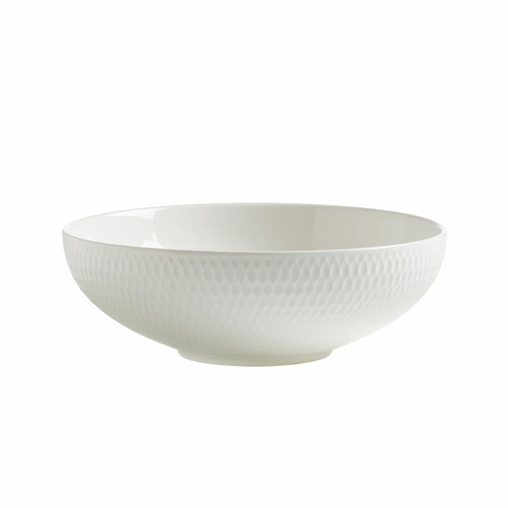 Maxwell & Williams Diamonds Suppenschale Rund, Suppen Schale, Speiseschale, Hartporzellan, Weiß, Ø 18.5 cm, DV0025