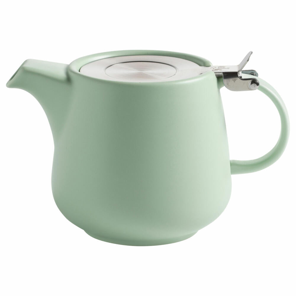 Maxwell &amp; Williams Tint Teapot, Tea Pot, Serving Jug, Ceramic / Stainless Steel, Mint, 600 ml, AY0292