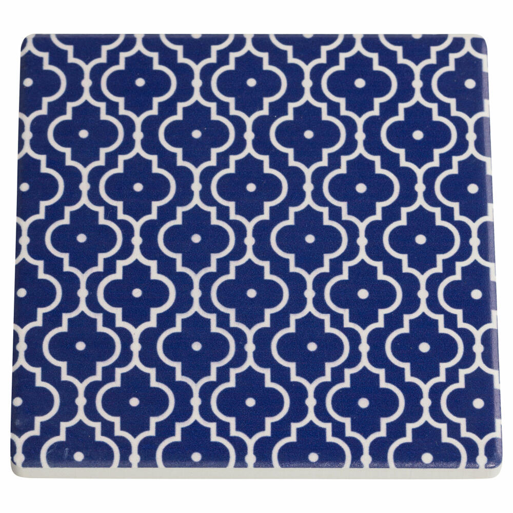 Maxwell &amp; Williams Medina Ceramic Coaster Taza, Ceramic Tray, Tray, Ceramic / Cork, Multi-Colour, 9.5 cm, DU0019