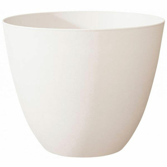 Poétic Element Round, Flowerpot, Flower Pot, Flower Pot, Planter, Plastic, White, Ø 48.3 cm, PELPRD50BL